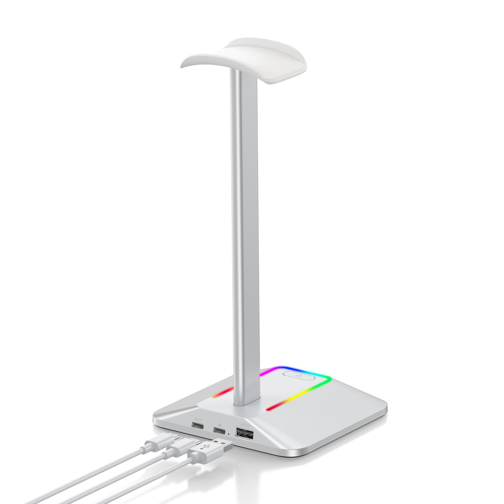 Supporto per Cuffie Gaming New Bee Z8 RGB con Illuminazione a 7 Colori e Porta USB-C – Design Stabile e Antiscivolo
