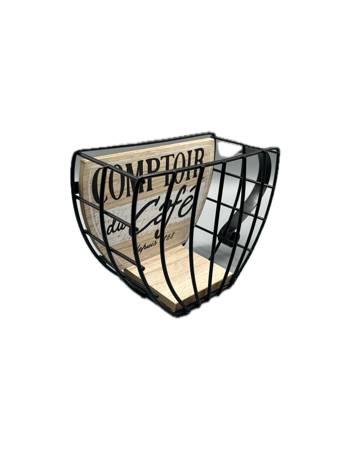 Porta Capsule “Comptoir du Café” – Design Vintage da Parete + adesivo omaggio