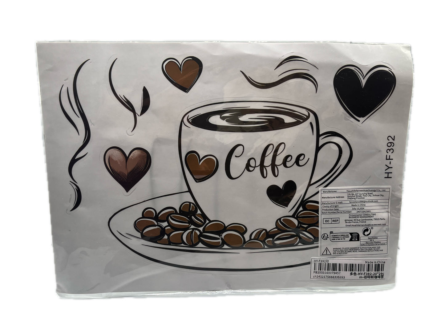 Porta Capsule “Comptoir du Café” – Design Vintage da Parete + adesivo omaggio