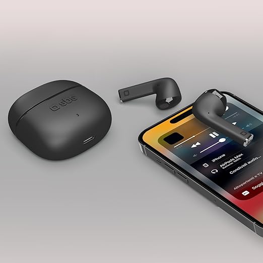 Auricolari SBS One Color con filo di ricarica e microfono | Audio pulito e comandi integrati