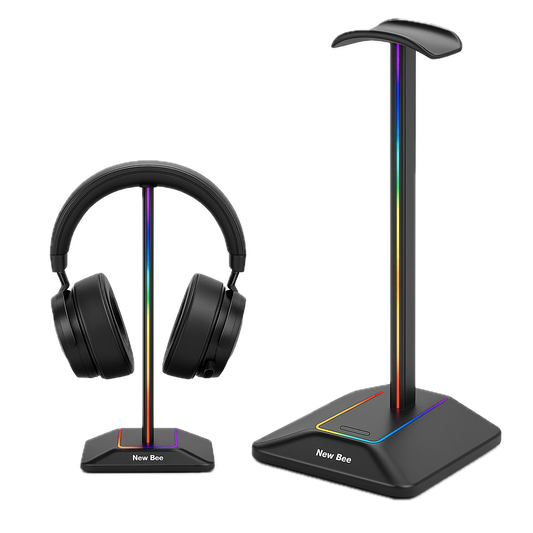 Supporto per Cuffie Gaming New Bee Z8 RGB con Illuminazione a 7 Colori e Porta USB-C – Design Stabile e Antiscivolo